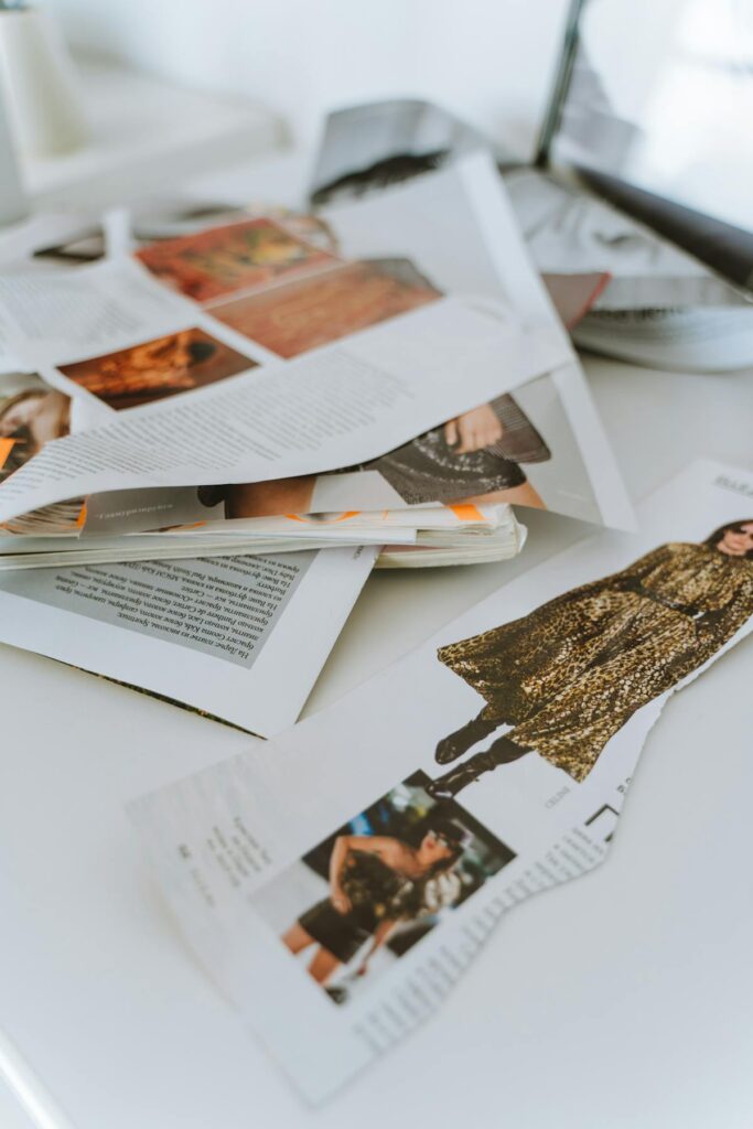 Swipe file collage